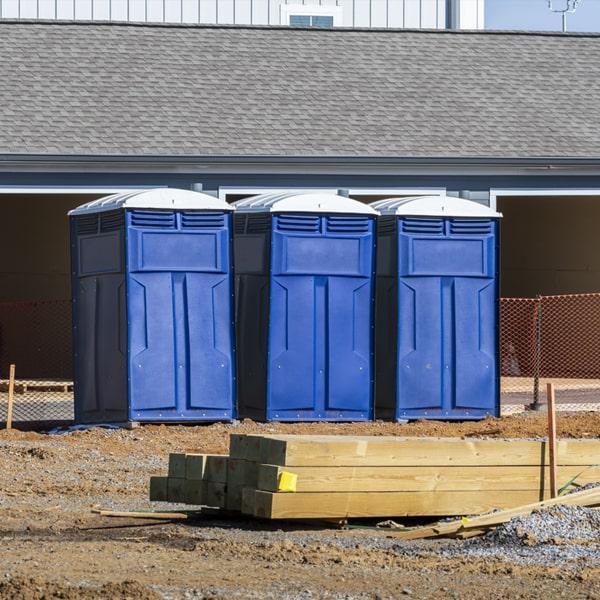 Heavy-duty construction site porta potty in Hope, Arkansas